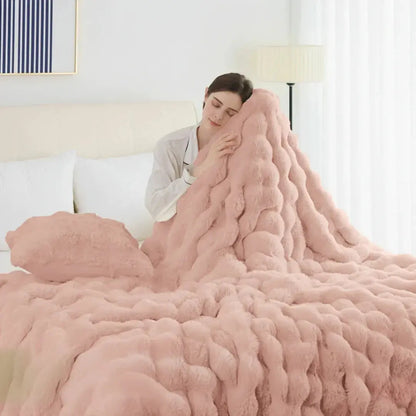 Slumblr® Cozy Faux Rabbit Fleece Throw Blanket Slumblr