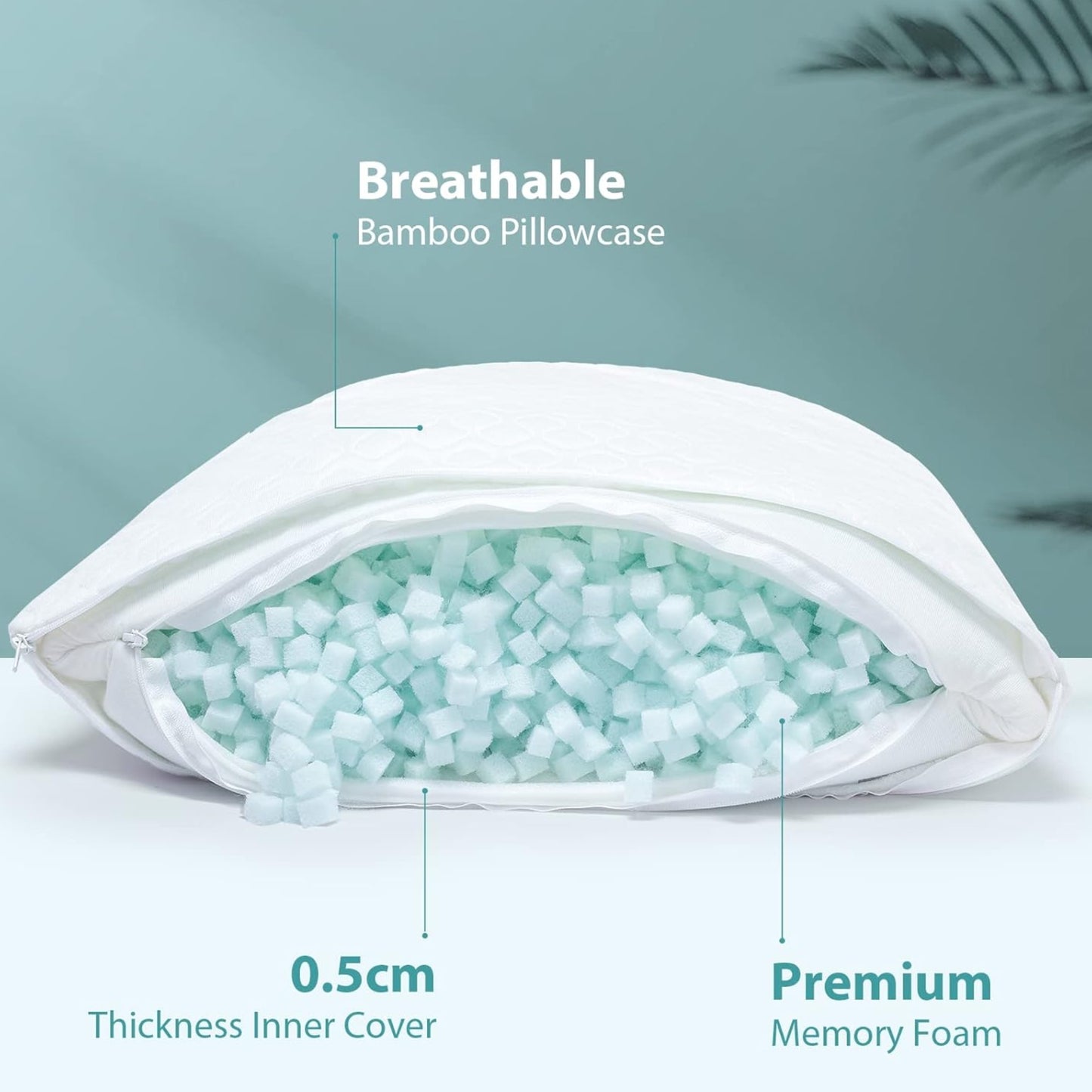 Slumblr® Memory Foam Zero-Pressure Side Sleep Pillow