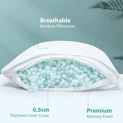 Slumblr® Memory Foam Zero-Pressure Side Sleep Pillow