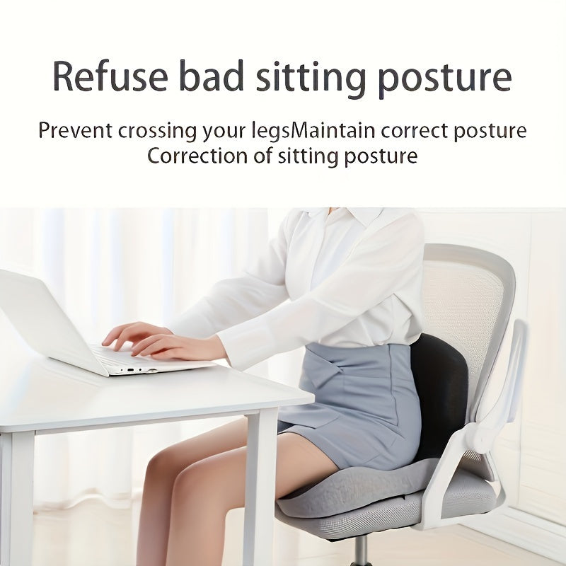 Ergonomic Seat Cushion with Hand Washable Cover Waist & Hip Support Comfort Orthopedic Cushion for Office Car Home