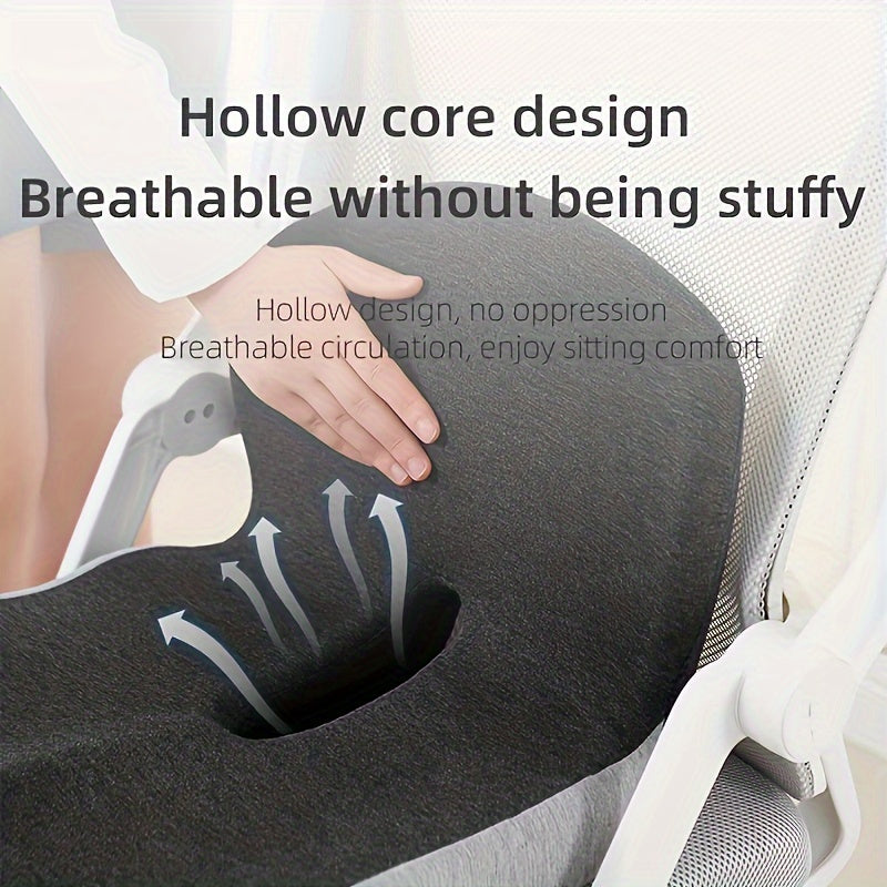 Ergonomic Seat Cushion with Hand Washable Cover Waist & Hip Support Comfort Orthopedic Cushion for Office Car Home