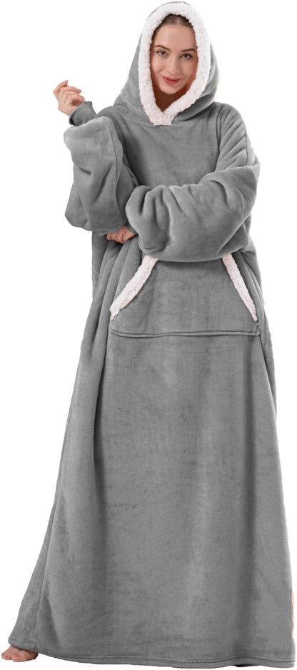 Slumblr® Oversized Flannel Hoodie Blanket