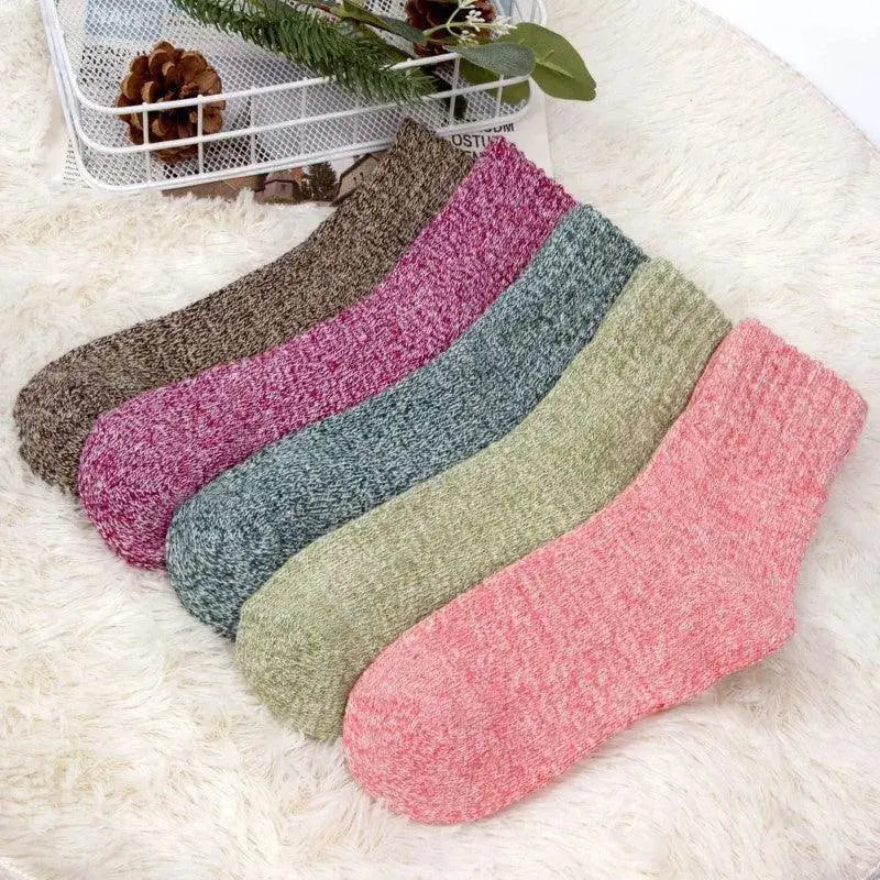 Slumblr® Wool Lined Winter Socks (5 Pairs) Slumblr