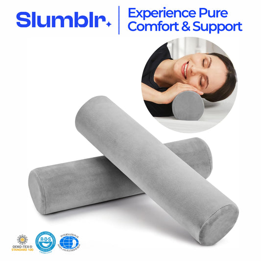 Slumblr® Neck Roll Bolster Pillow (2 Packs)