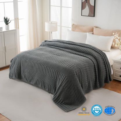 Slumblr® Fleece Throw Blanket for Couch