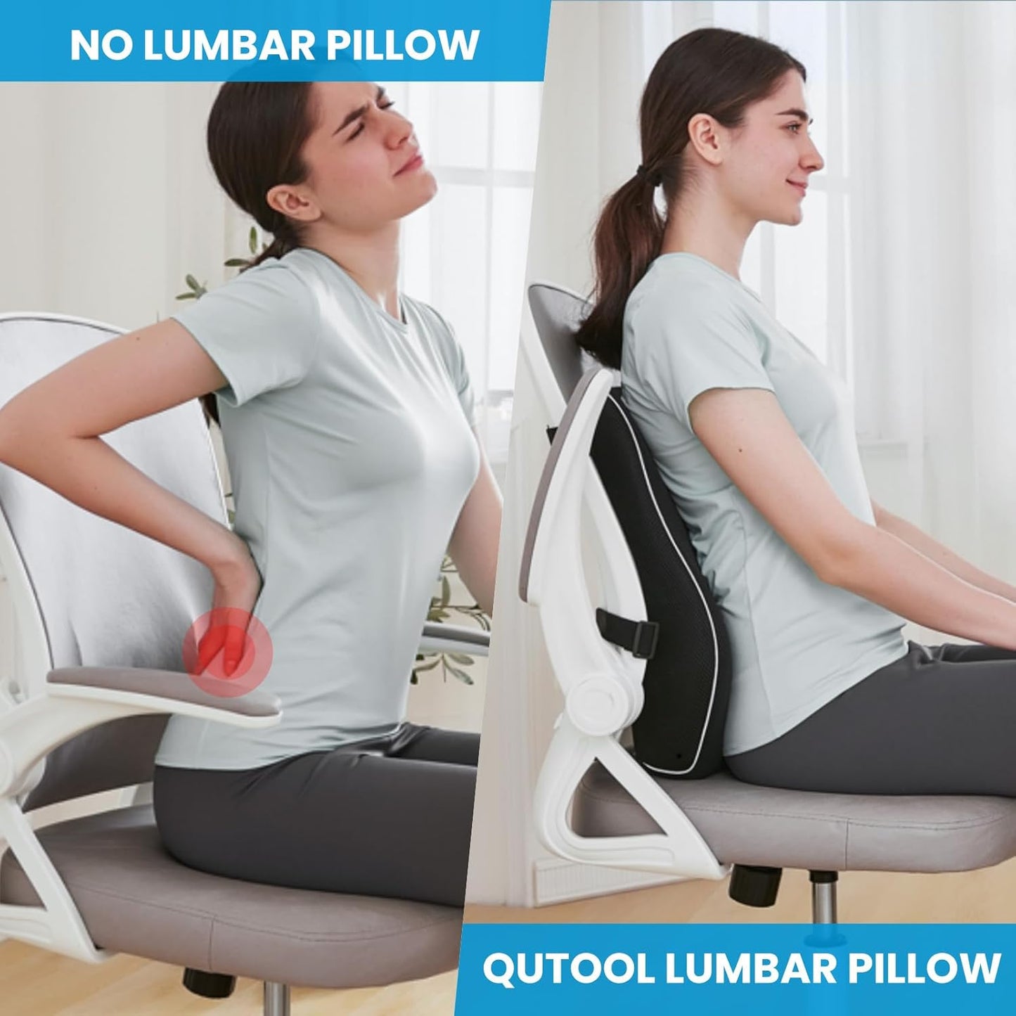 Slumblr® Lumbar Support Pillow for Back Pain Relief