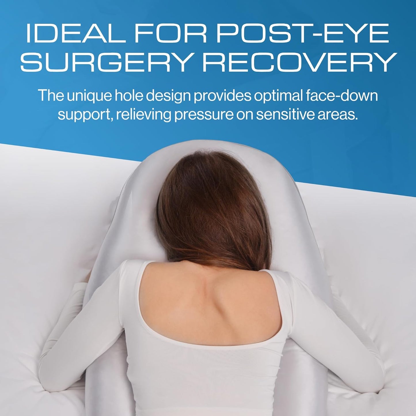 Slumblr® Face Down Pillow for Comfort with Warm & Cool Sides