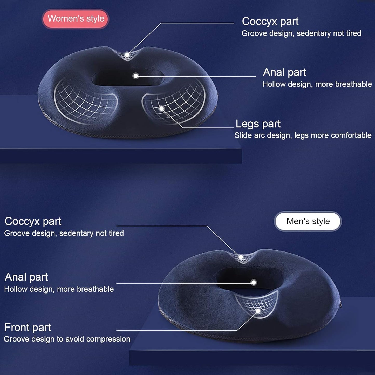 Slumblr® Donut Pillow Chair Cushion