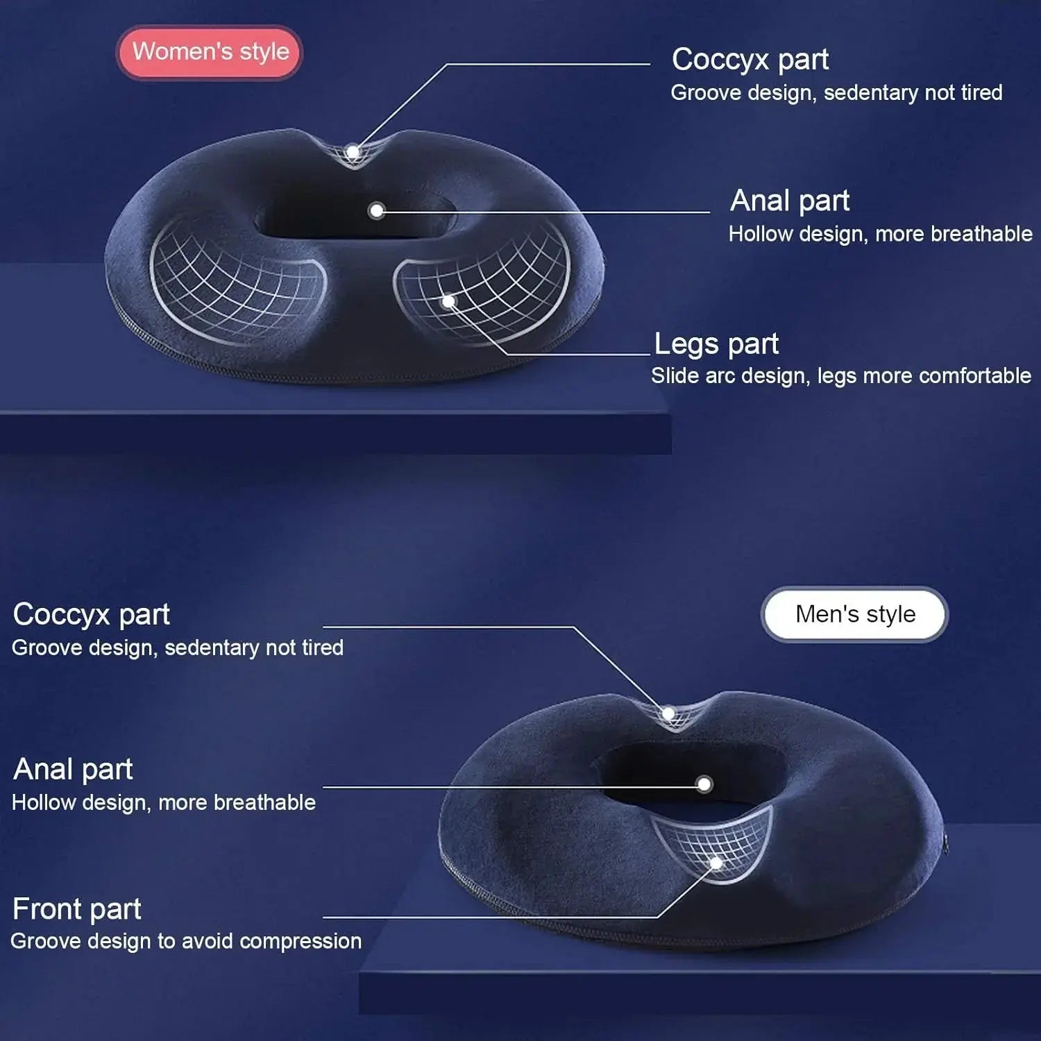 Slumblr® Donut Pillow Chair Cushion Slumblr