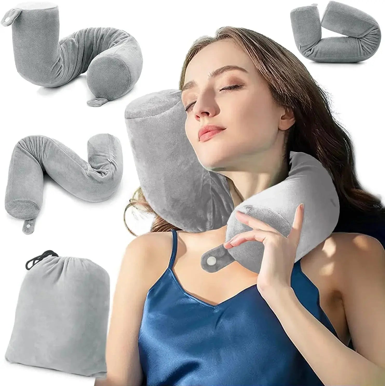 Slumblr® Bendable U-Shaped Travel Pillow Slumblr