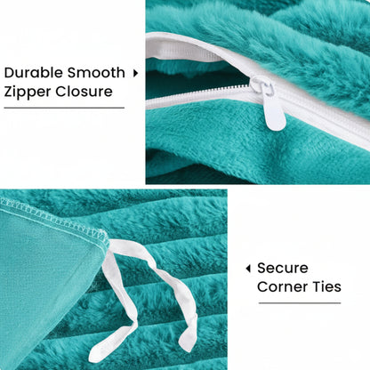 Slumblr® Winter Warm Fleece Bedding Set with Pillowcase