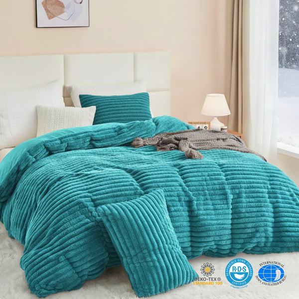 Slumblr® Winter Warm Fleece Bedding Set with Pillowcase