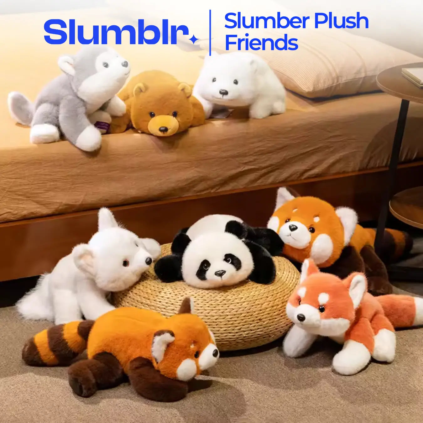 Slumblr® Weighted Stuffed Animals with Soft Fur Collection Slumblr