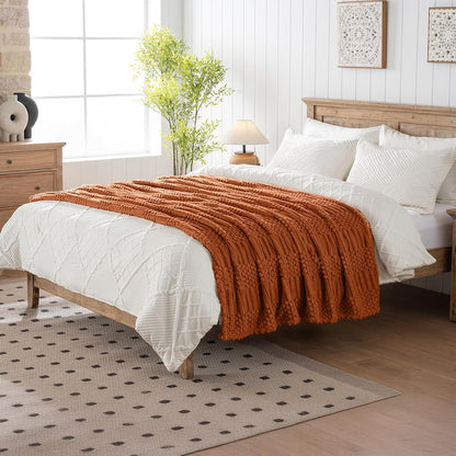 Slumblr® Soft Throw Blanket for Couch or Bed – Lightweight Fleece Boho Blanket