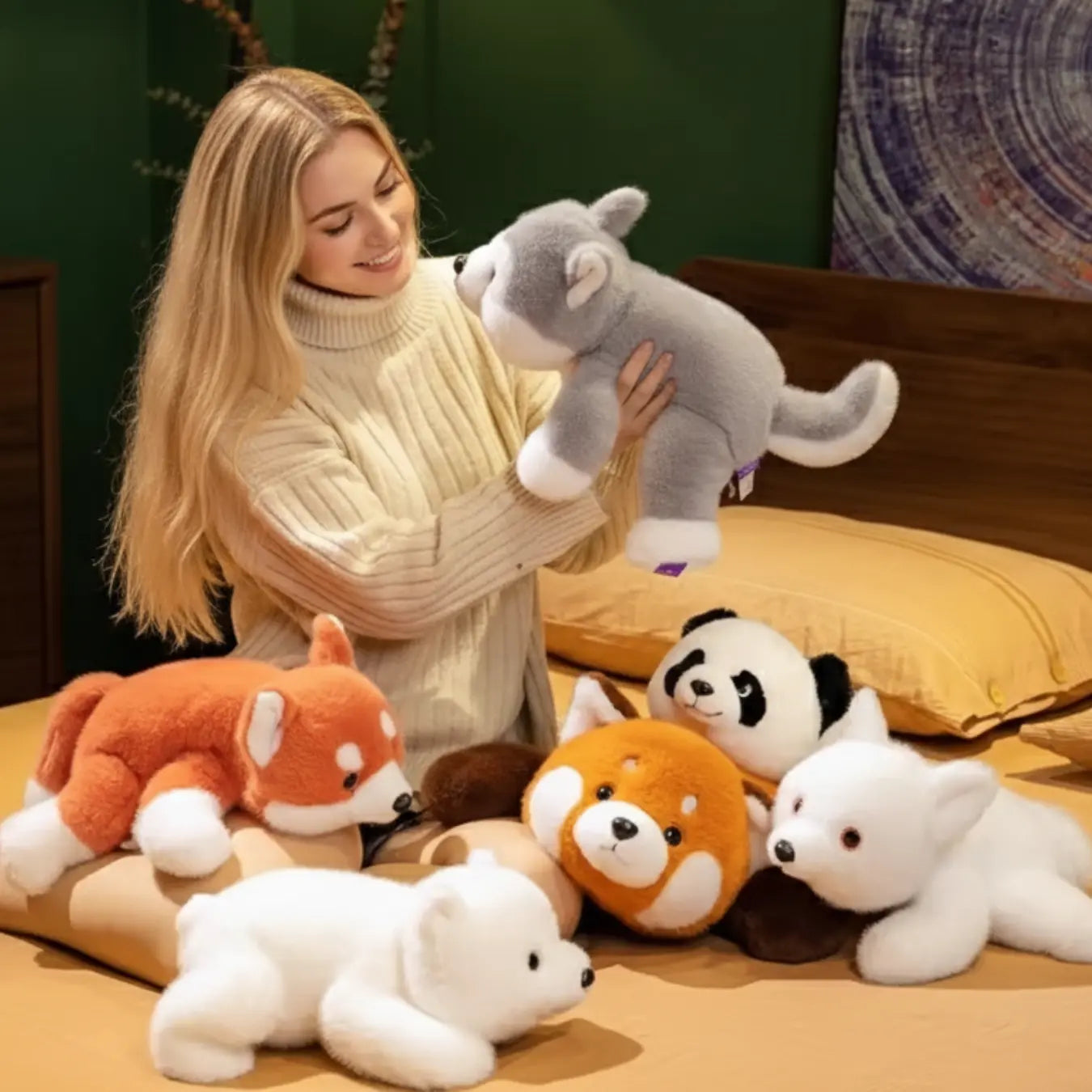 Slumblr® Weighted Stuffed Animals with Soft Fur Collection Slumblr