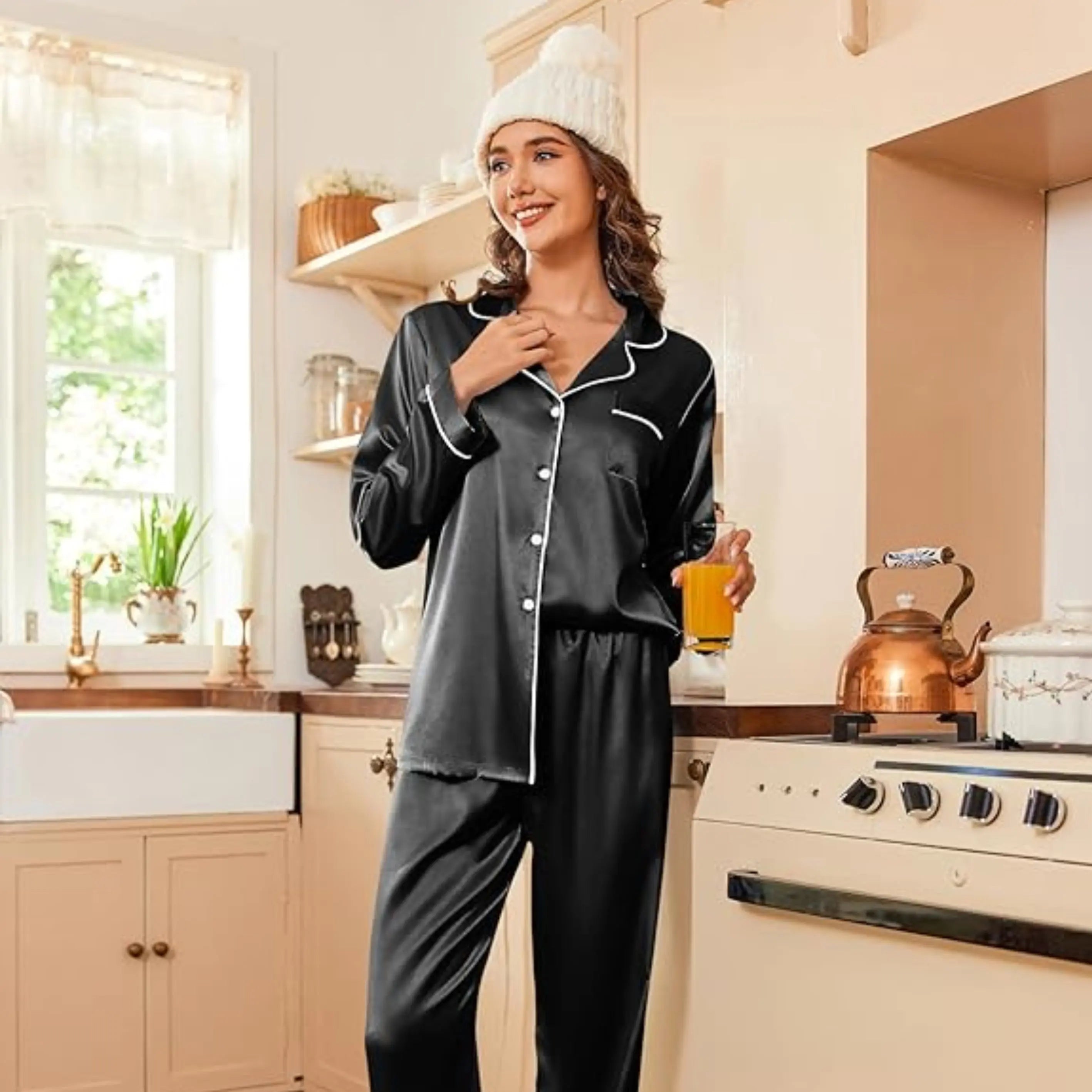 Slumblr® Silk Satin Pajama Set Slumblr