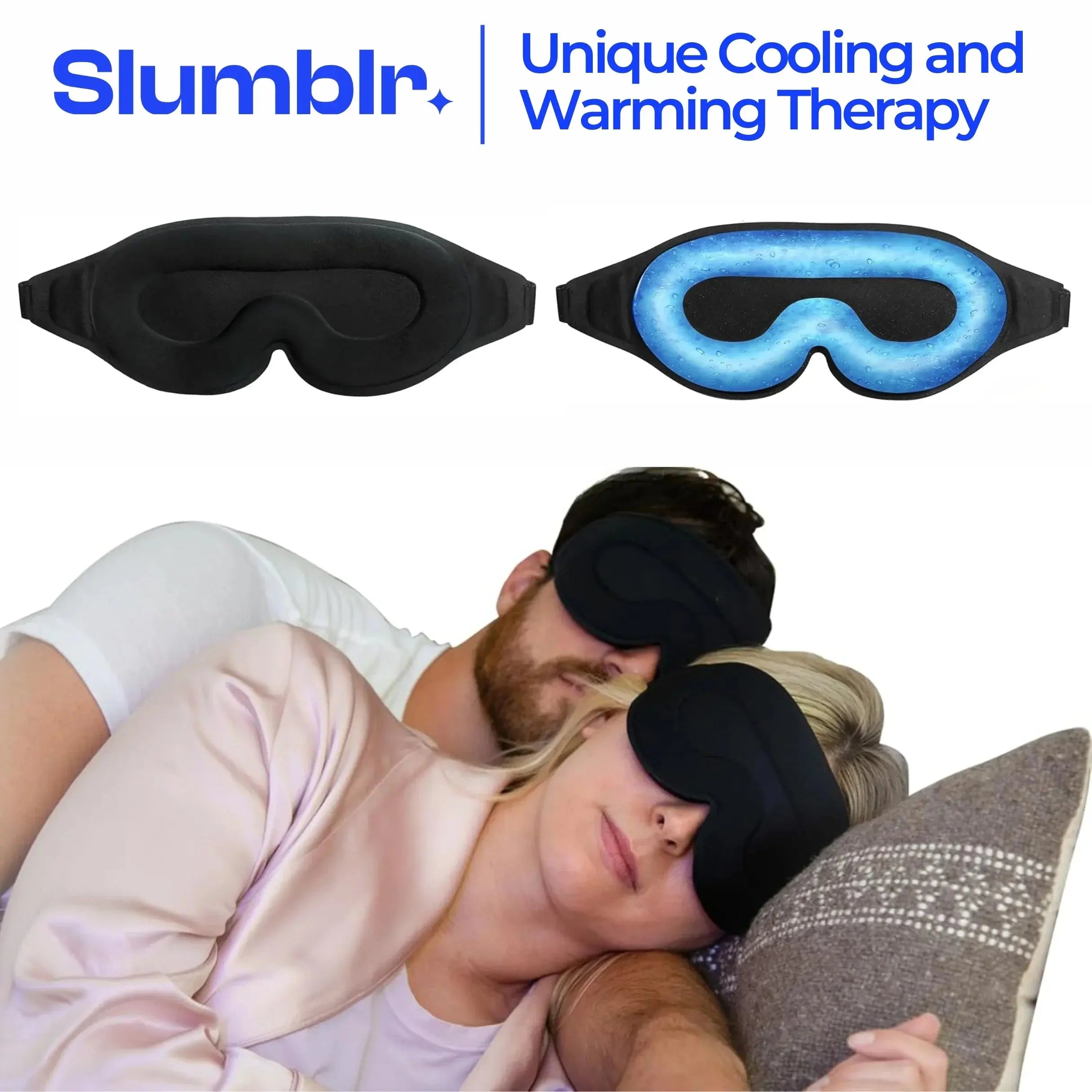 Slumblr® Cooling Gel Sleep Mask with 3D Contoured Eye Design Slumblr