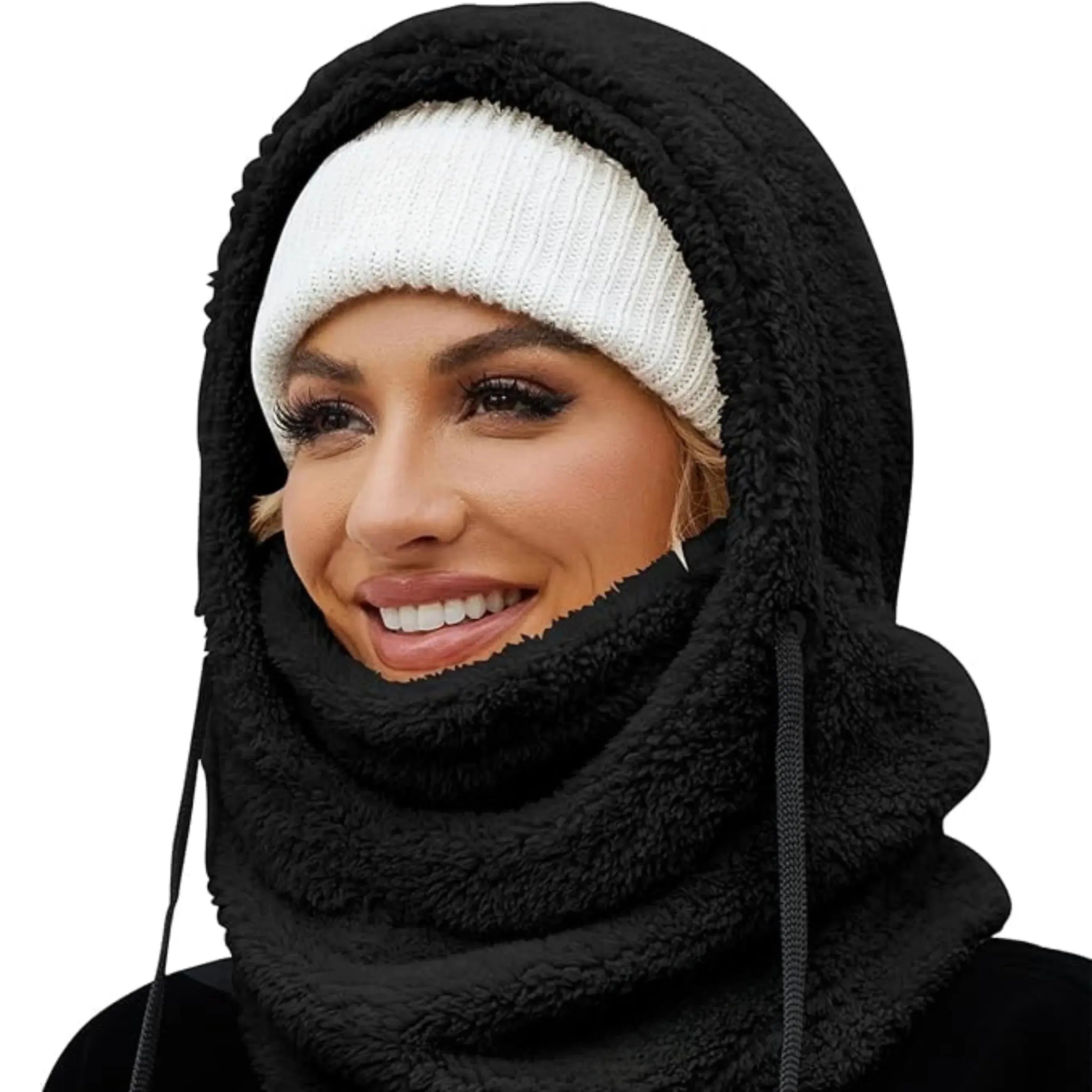 Slumblr® Winter Fleece-lined Hooded Beanie Scarf Travel Slumblr