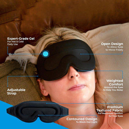 Slumblr® Cooling Gel Sleep Mask with 3D Contoured Eye Design