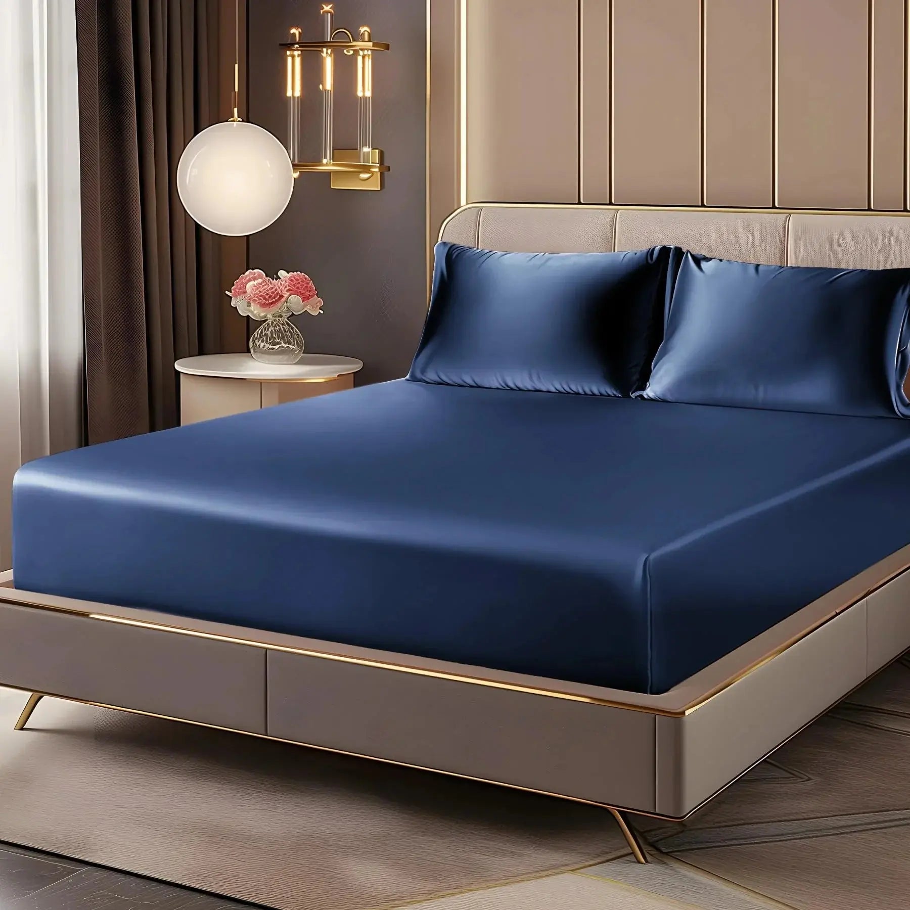 Slumblr® Luxury Satin Fitted Sheet Set 3pcs Slumblr