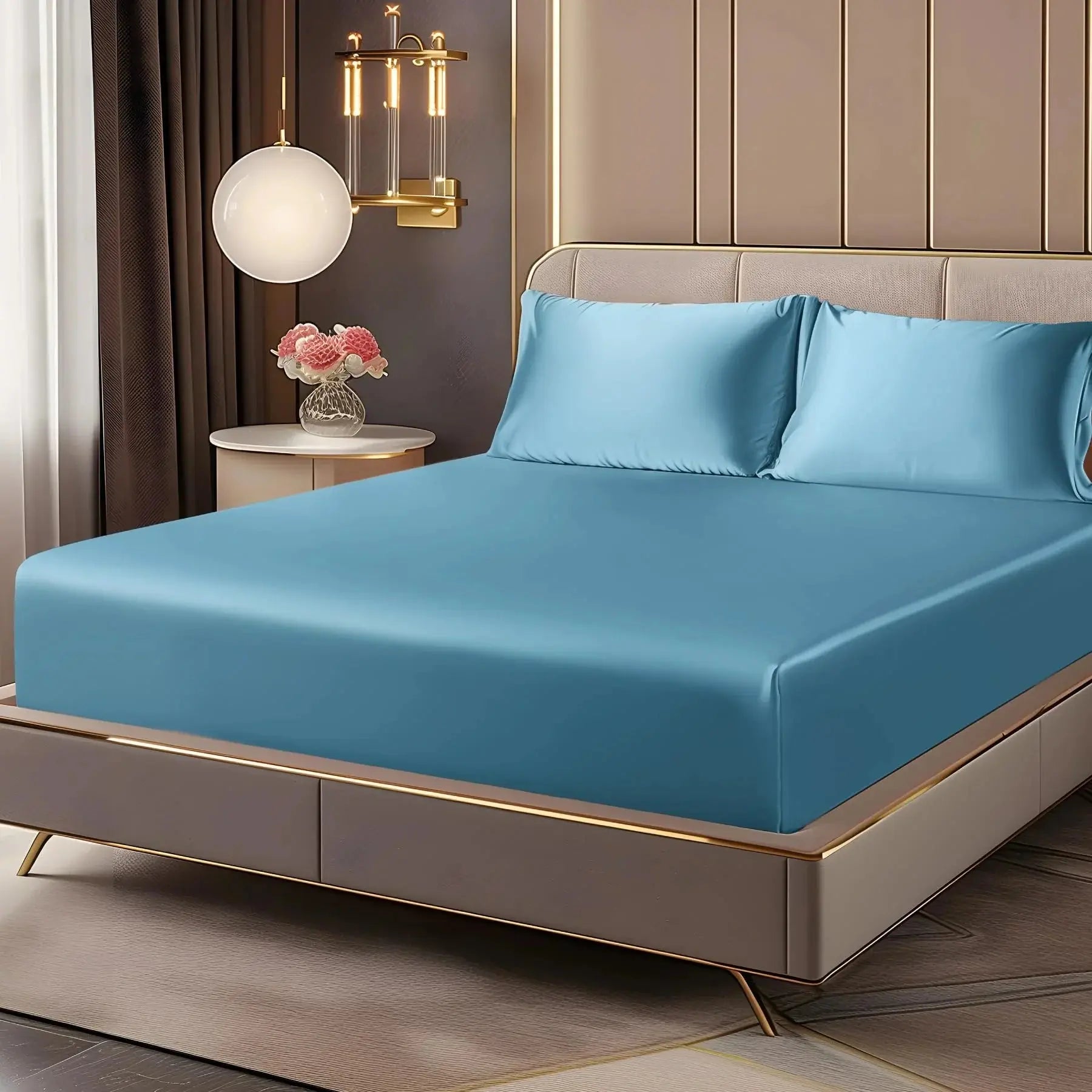 Slumblr® Luxury Satin Fitted Sheet Set 3pcs Slumblr