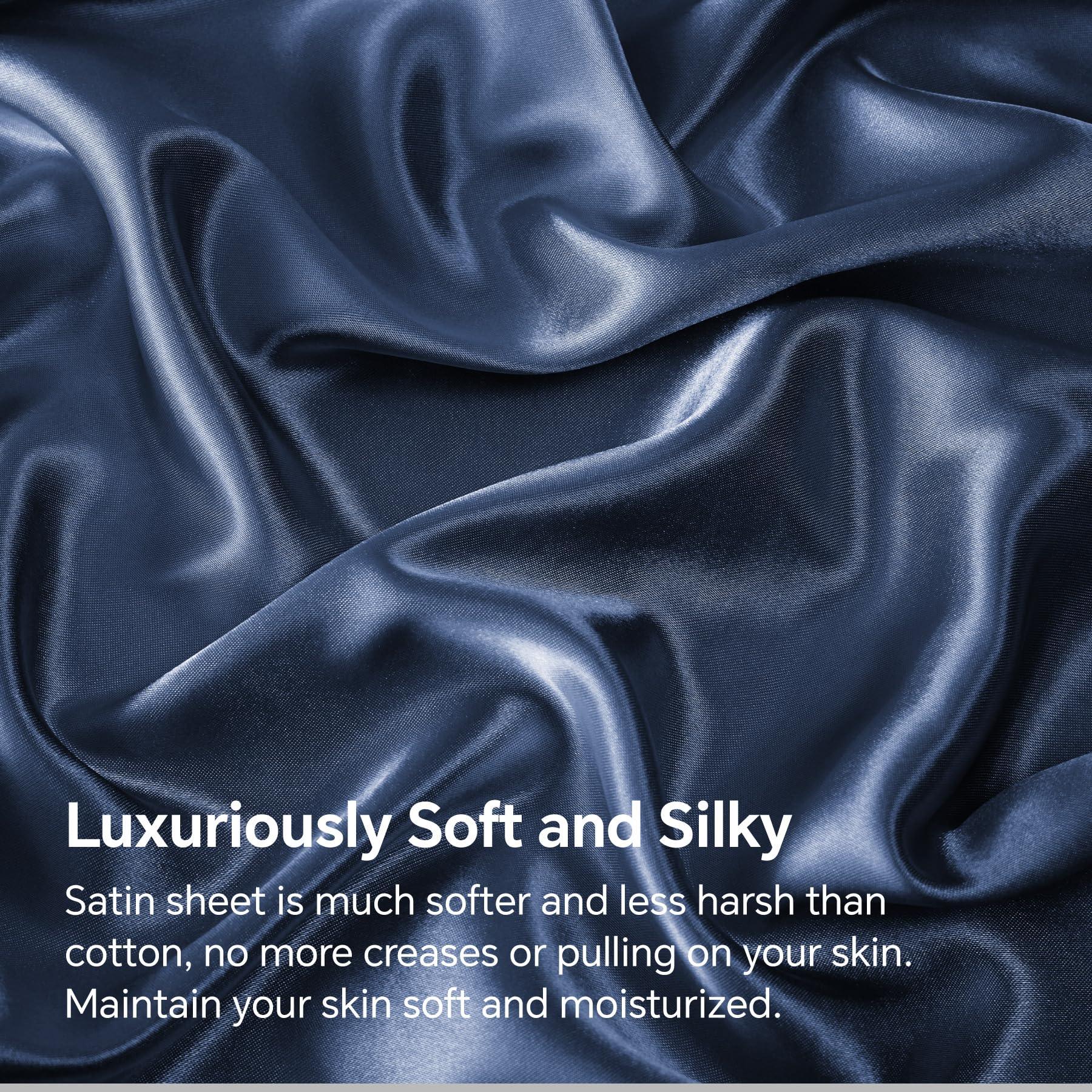 Slumblr® Luxury Satin Fitted Sheet Set 3pcs Slumblr