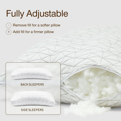 Slumblr® Shredded Memory Foam Adjustable Pillow
