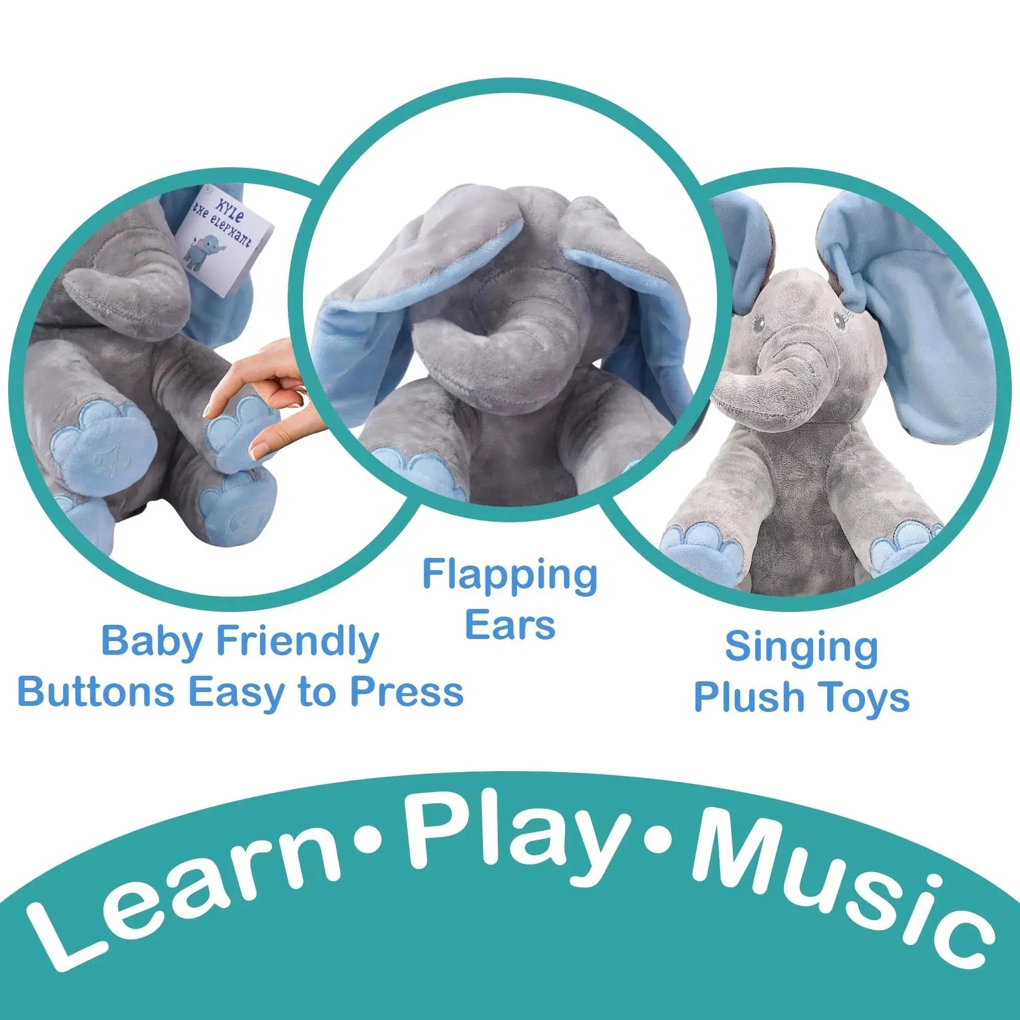 Slumblr® Singing Elephant Plush Toy Animated Slumblr