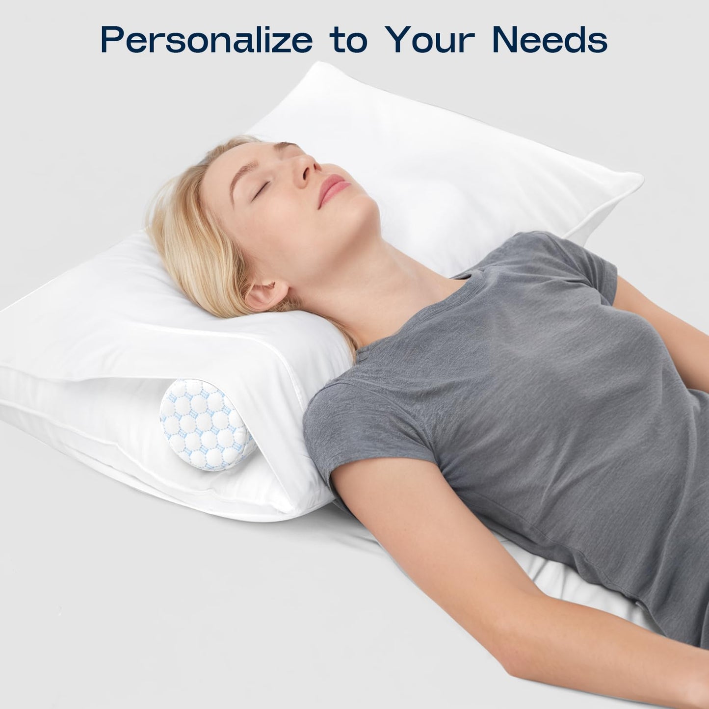 Slumblr® Memory Foam Support Roll Pillow