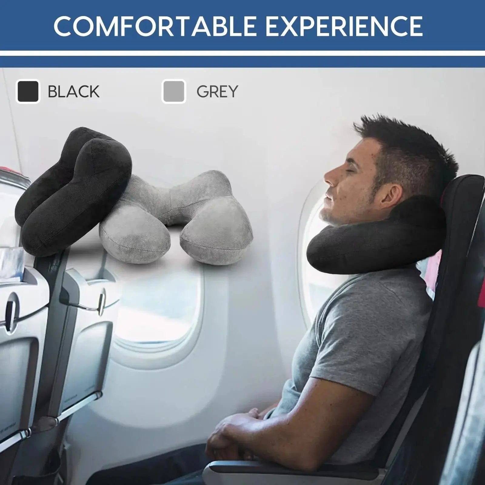 Slumblr® U-Shape Inflatable Travel Pillow Slumblr