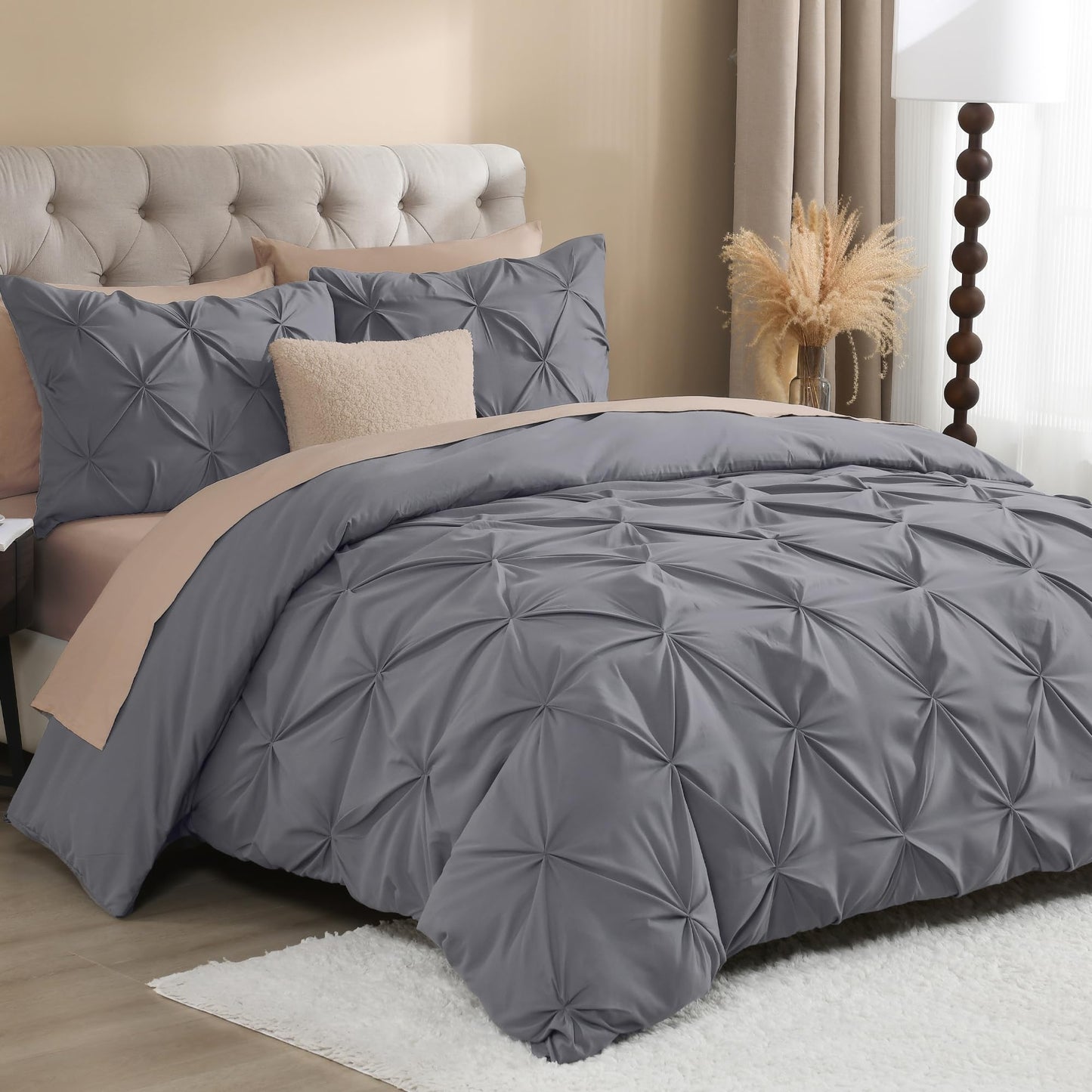 Slumblr® Linens Pinch Pleated Duvet Cover Set