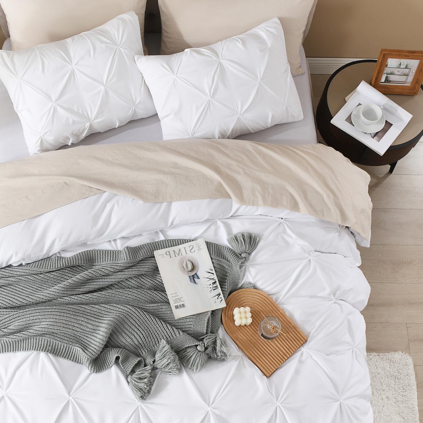 Slumblr® Linens Pinch Pleated Duvet Cover Set
