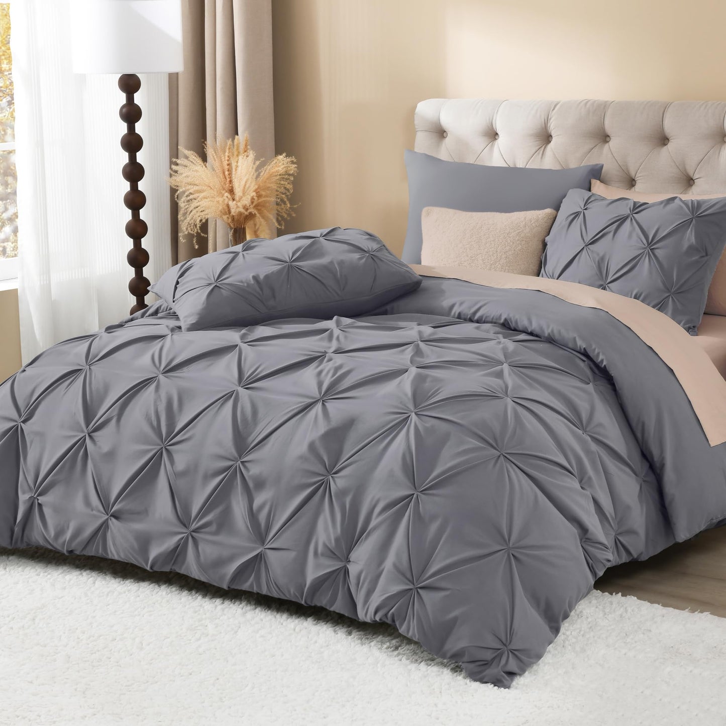 Slumblr® Linens Pinch Pleated Duvet Cover Set