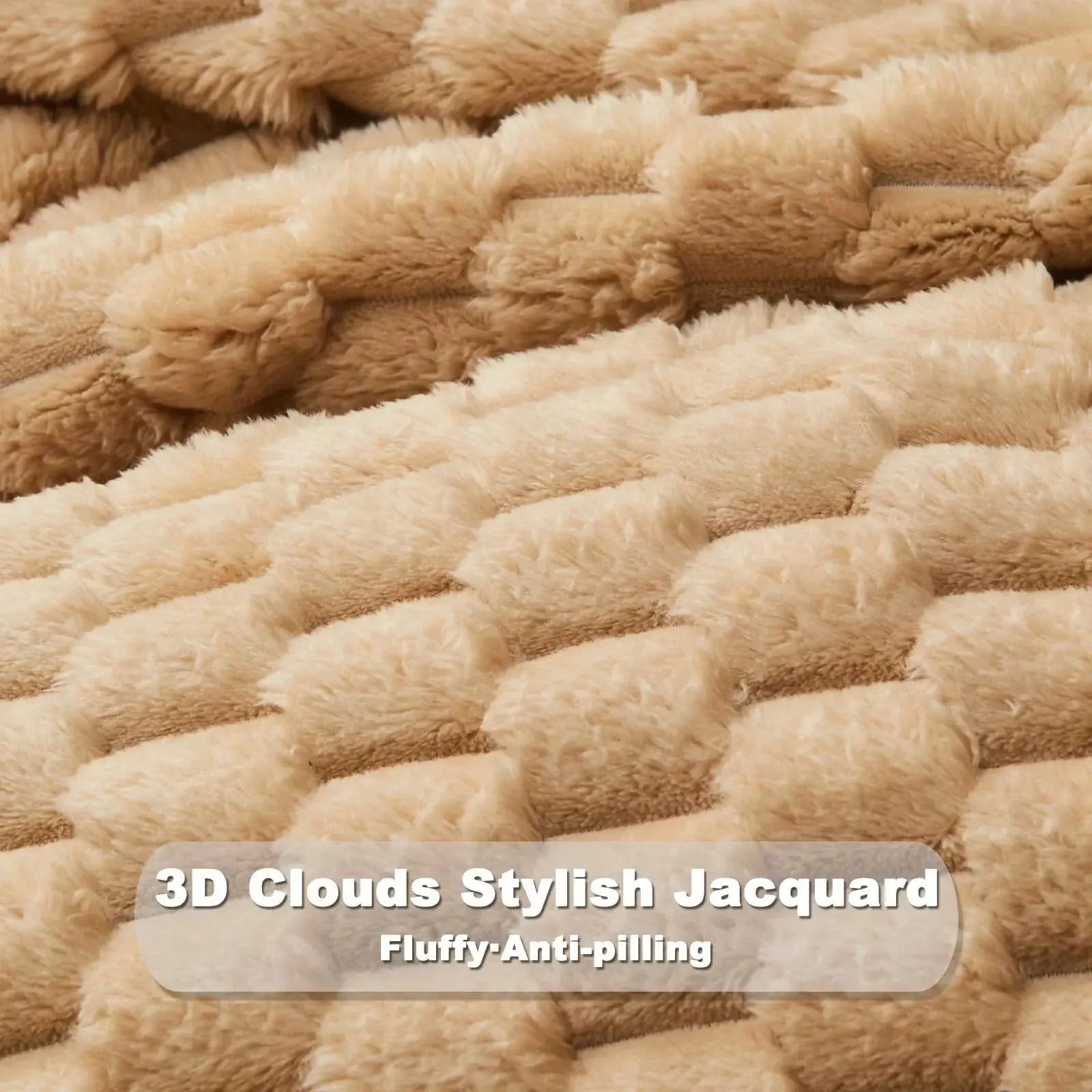 Slumblr® 3D Clouds Silky Flannel Fleece Blanket Slumblr