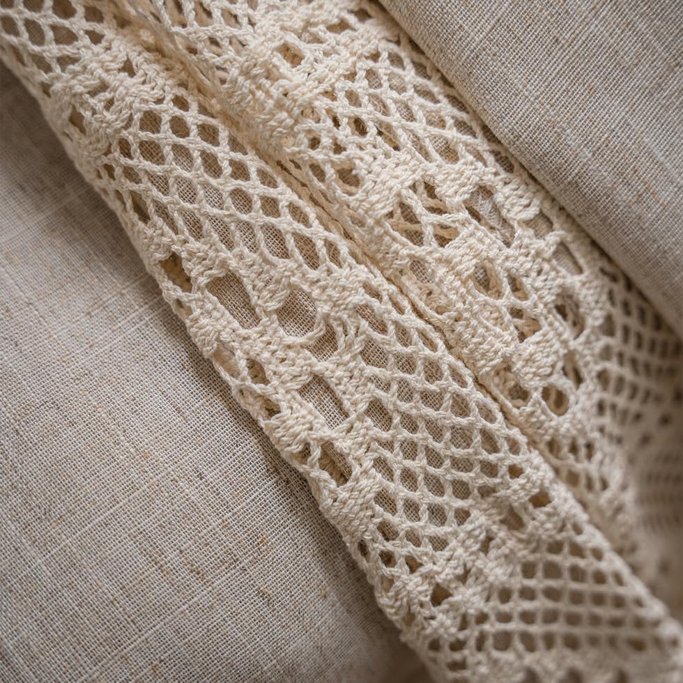 Slumblr® Boho Cotton Linen Curtain Set (2pcs)