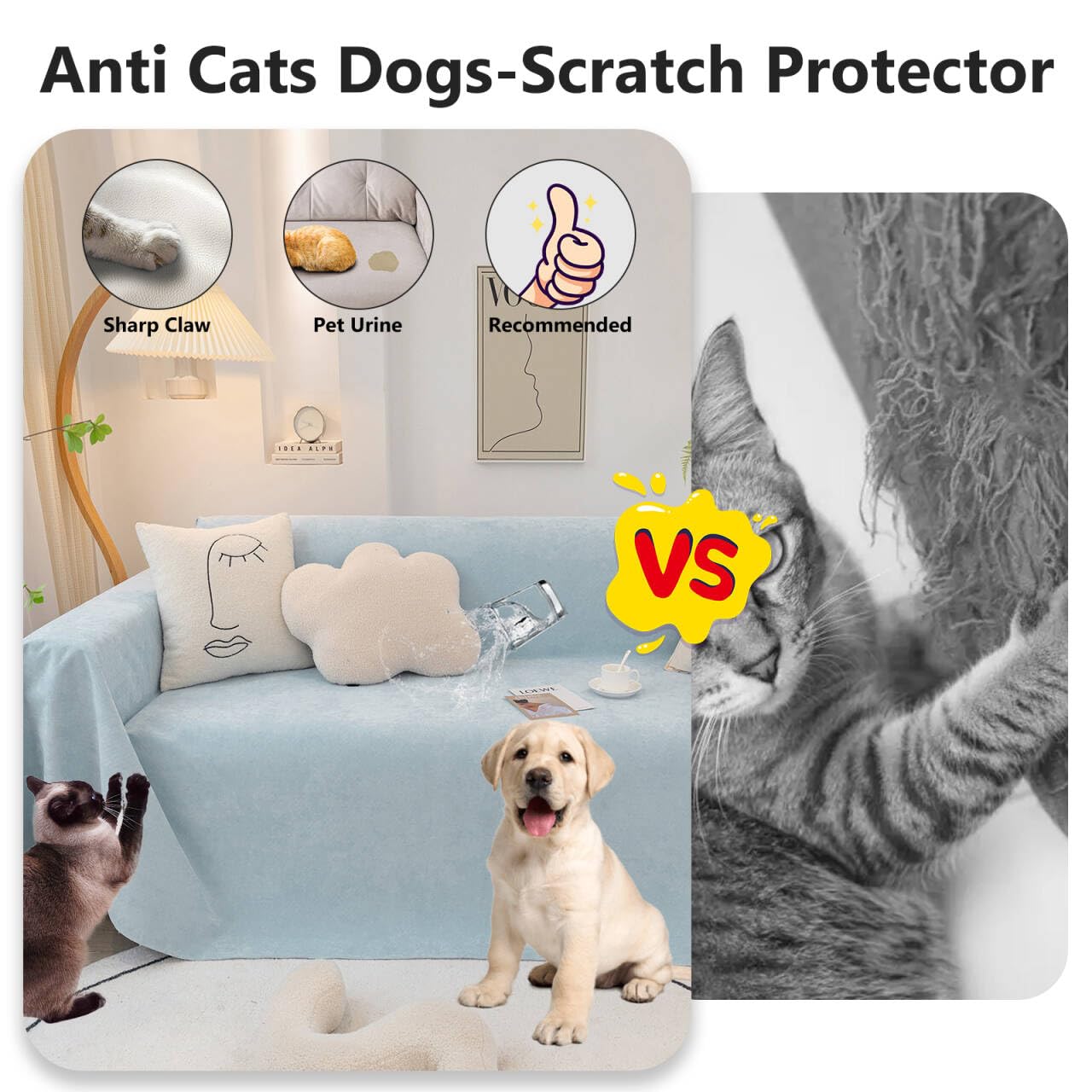 Slumblr® Waterproof Solid Color Sofa Cover Blanket