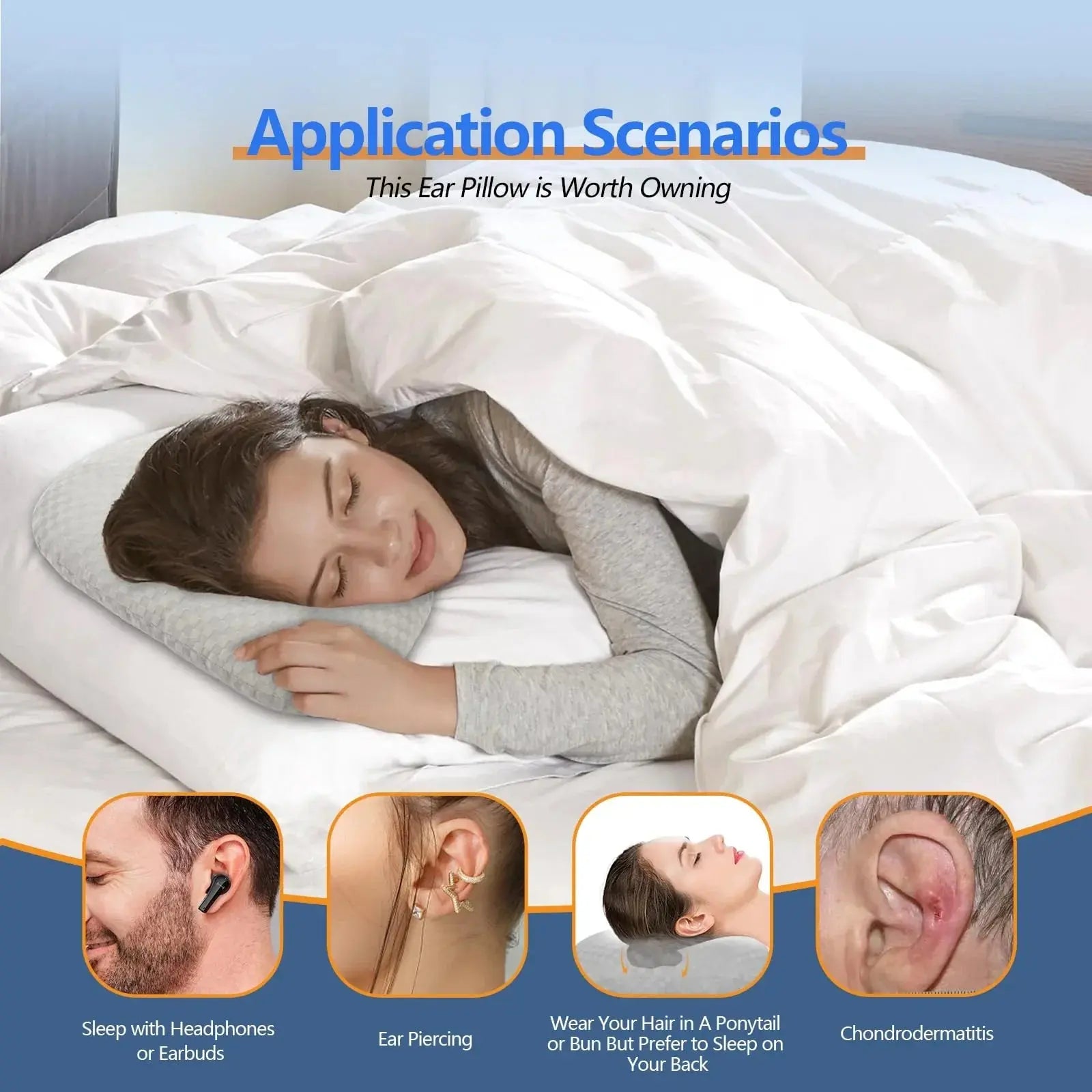 Slumblr® Adjustable Ear Support Pillow Slumblr