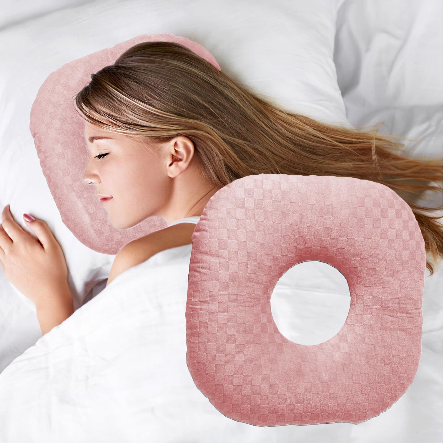 Slumblr® Cotton Adjustable Ear Pillow - Square Shape