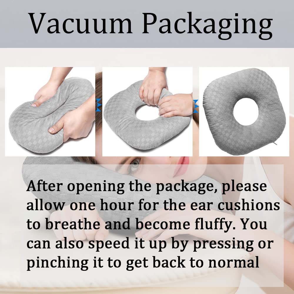 Slumblr® Cotton Adjustable Ear Pillow - Square Shape