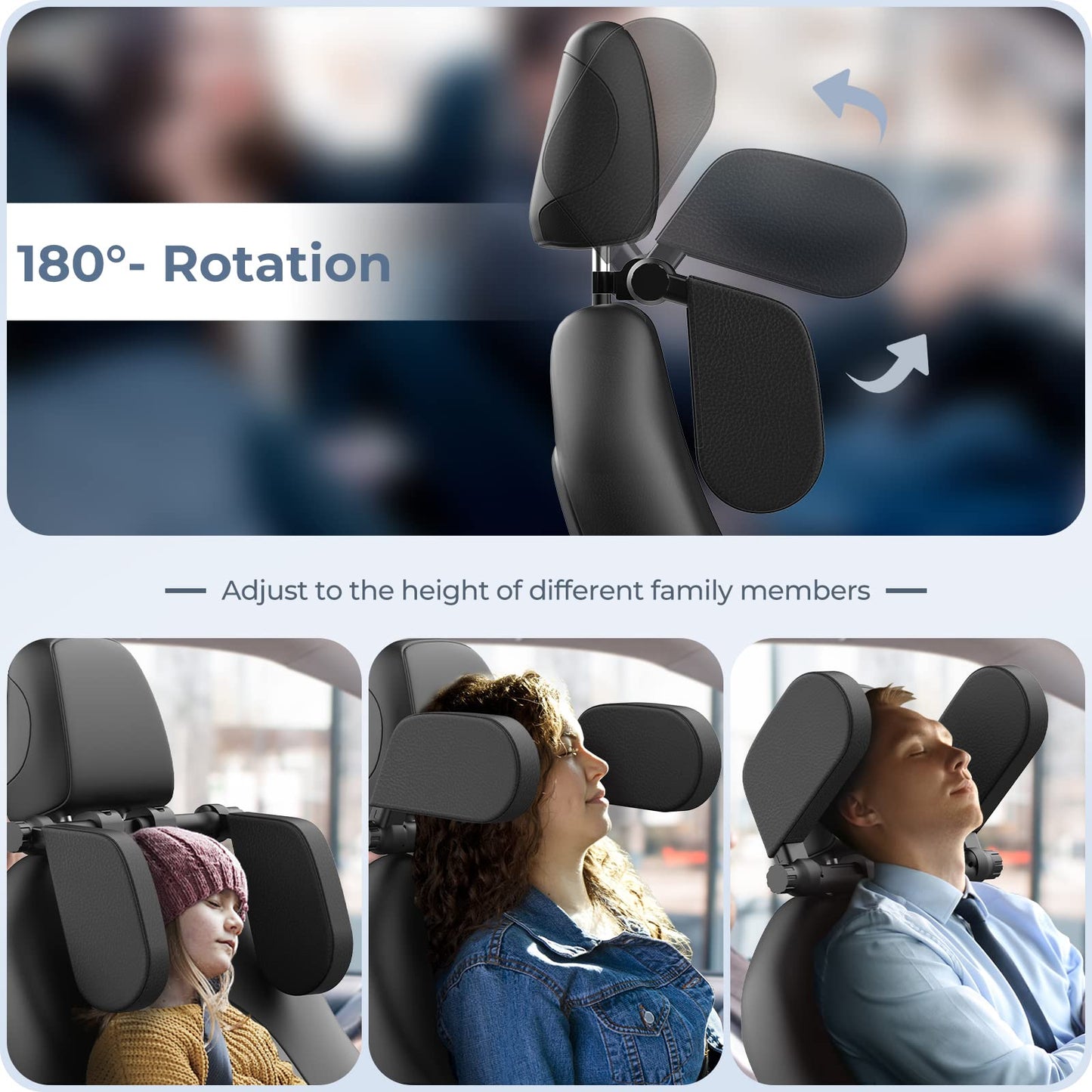 Slumblr® Adjustable U-Shaped Car Travel Pillow