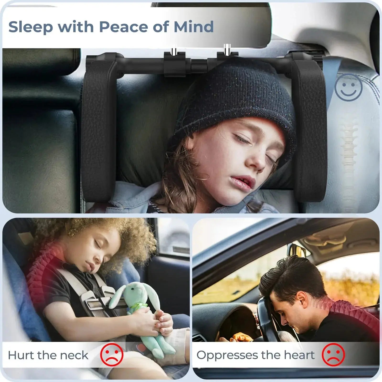 Slumblr® Adjustable U-Shaped Car Travel Pillow Slumblr