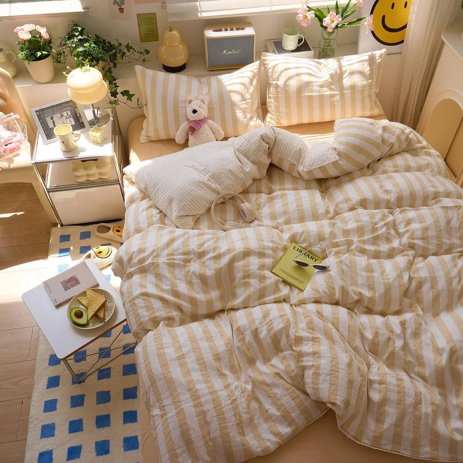 Slumblr® Cotton Crepe Striped Quilt Set Slumblr