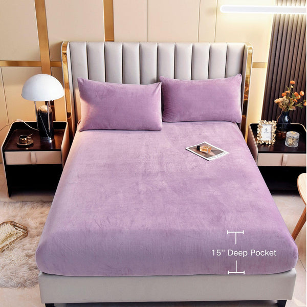 Slumblr® Velvet Thermal Mattress Cover Sheet