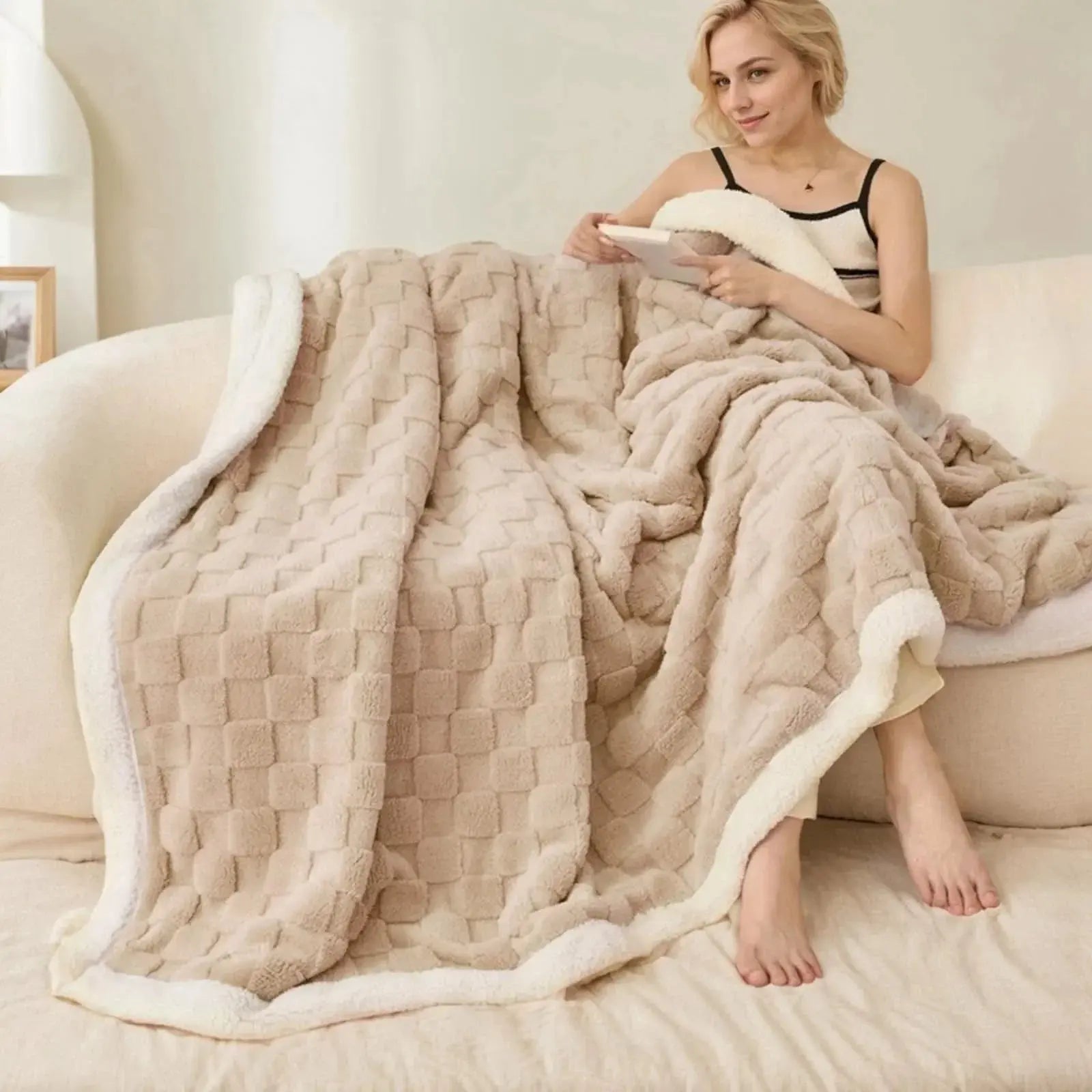 Slumblr® Sherpa Flannel Throw Blanket Slumblr