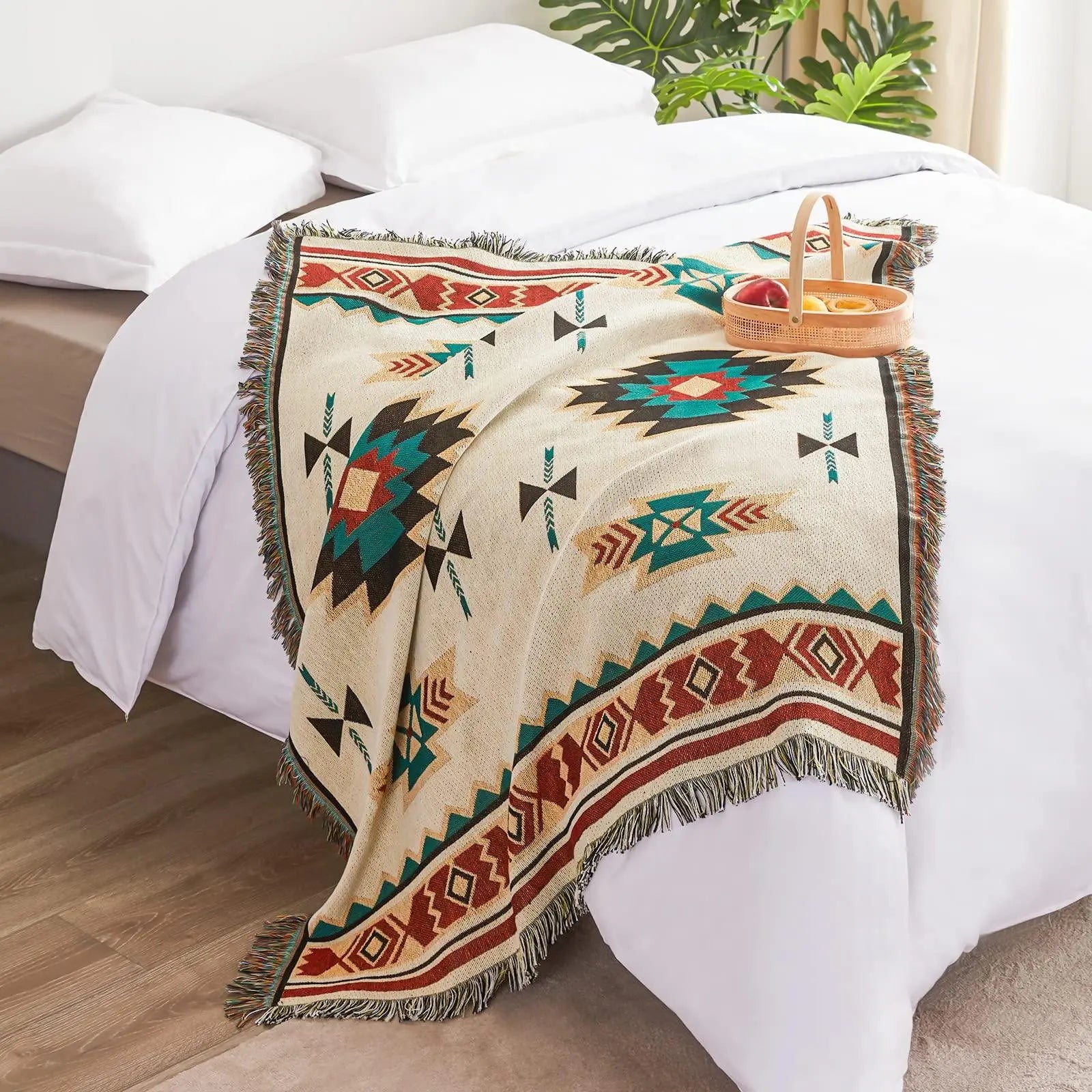Slumblr® Aztec Boho Woven Throw Blanket Slumblr