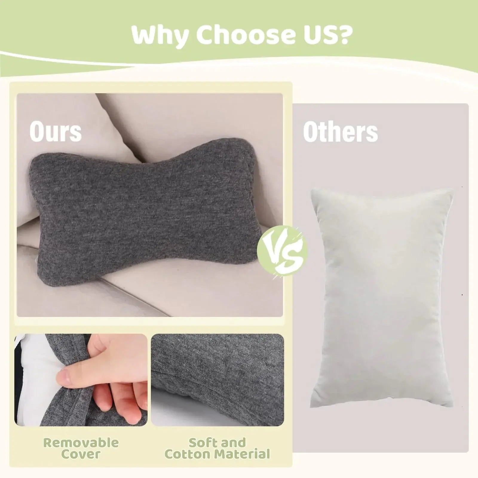 Slumblr® Mini Travel Comfort Pillow (2 Pcs) Slumblr