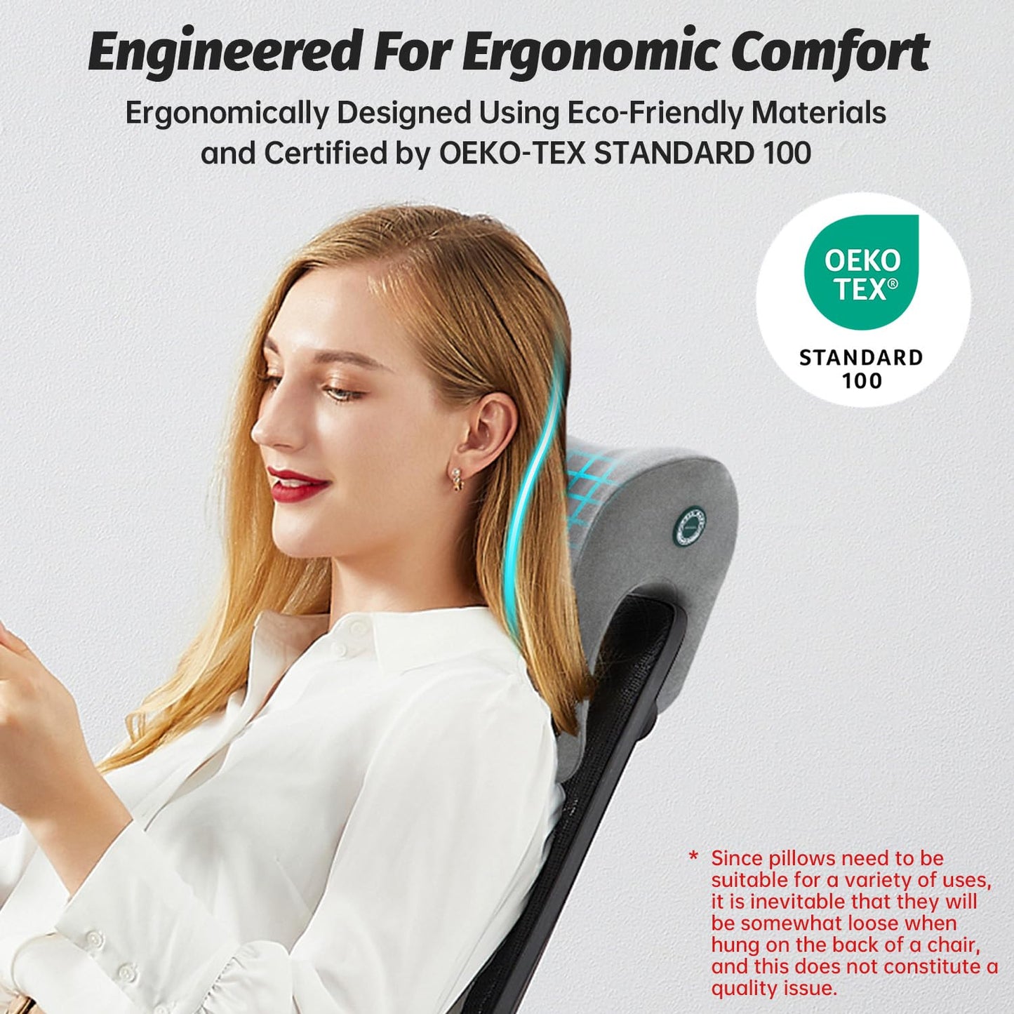 Slumblr® Ergonomic Memory Foam Headrest Pillow