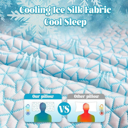 Slumblr® Cooling Memory Foam Rectangle Cube Pillow
