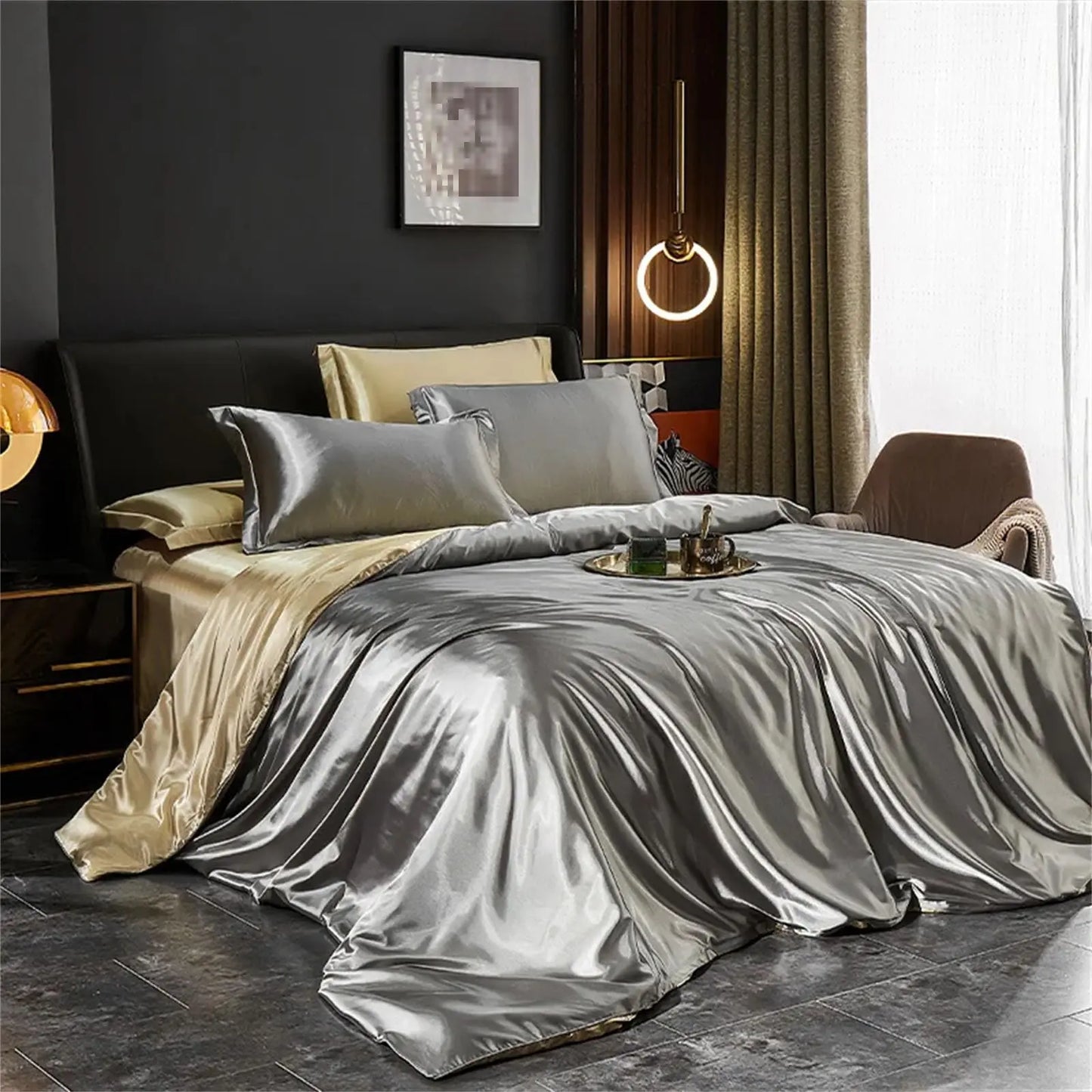 Slumblr® Luxury Mulberry Silk Bedding Set (4pcs) Slumblr