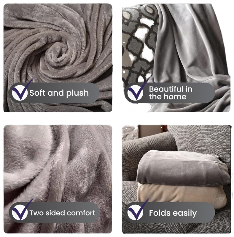 Slumblr® Cozy Flannel Wearable Blanket Throw